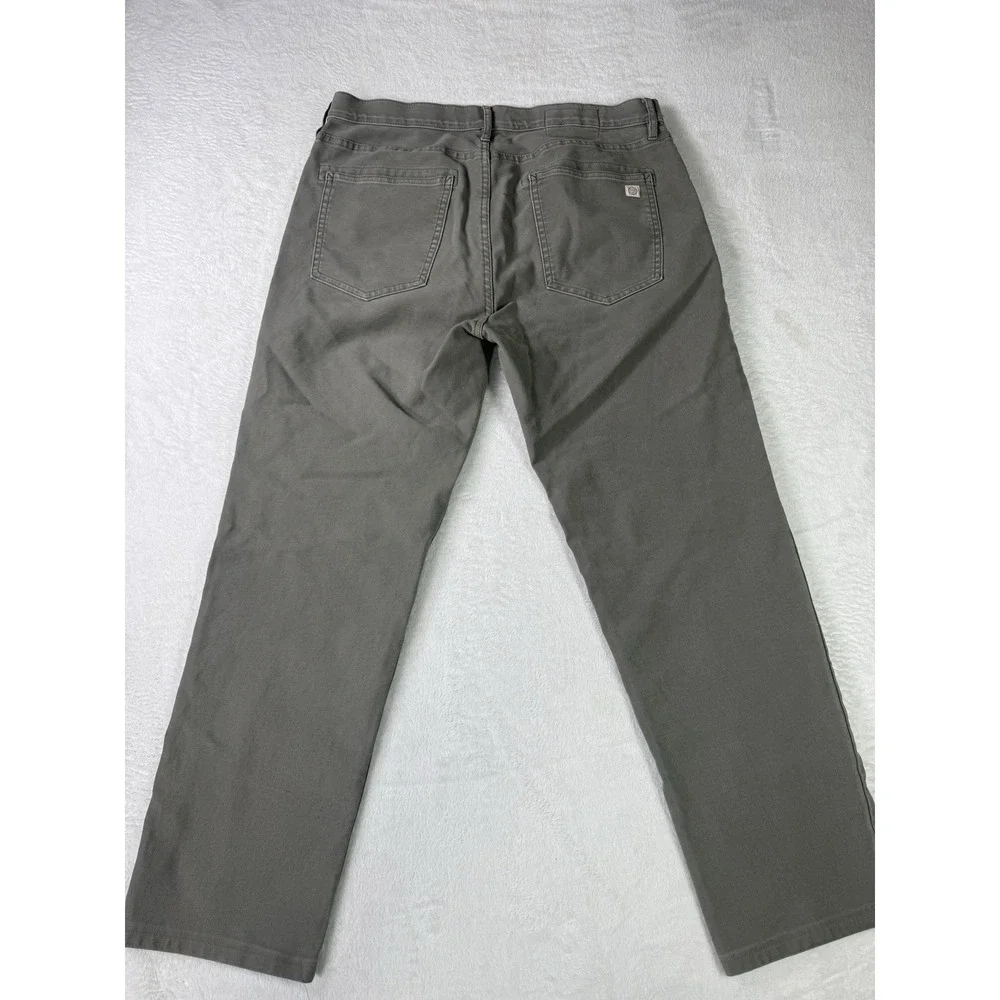 Marine Layer Original Slim 5 Pocket Twill Pants Mens 34x30 Slim Stretch - Picture 3 of 12